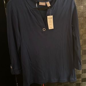 Chico’s Royal Ring tee with 3/4 sleeves